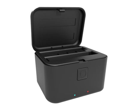 For Insta360 X5 PULUZ Dual-Batteries Charging Box Battery & Memory Card Storage Case