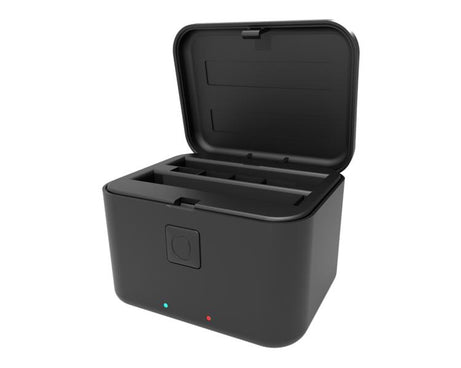 For Insta360 X5 PULUZ Dual-Batteries Charging Box Battery & Memory Card Storage Case