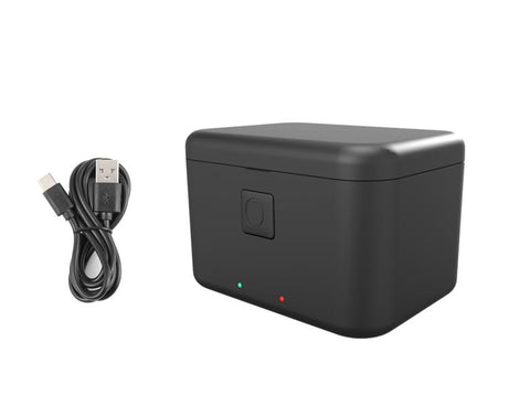 For Insta360 X5 PULUZ Dual-Batteries Charging Box Battery & Memory Card Storage Case