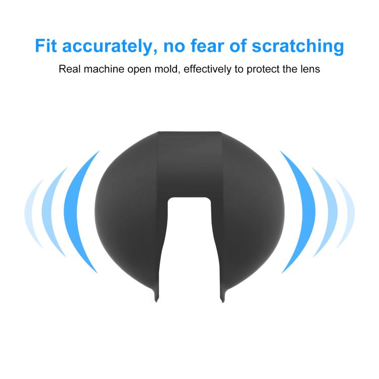 For Insta360 X5 PULUZ Invisible Dive Case Lens Guard Silicone Protective Lens Cap Cover