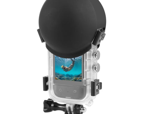 For Insta360 X5 PULUZ Invisible Dive Case Lens Guard Silicone Protective Lens Cap Cover