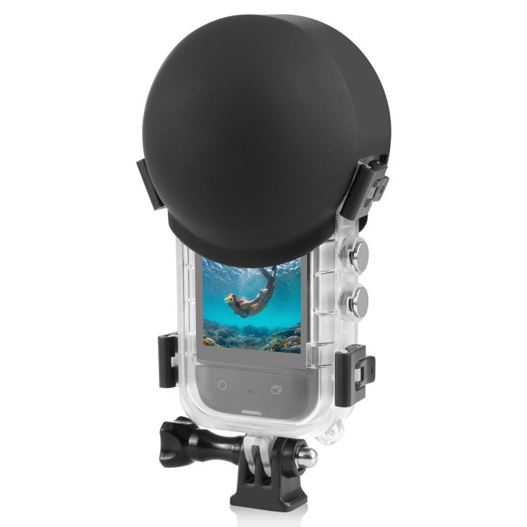 For Insta360 X5 PULUZ Invisible Dive Case Lens Guard Silicone Protective Lens Cap Cover