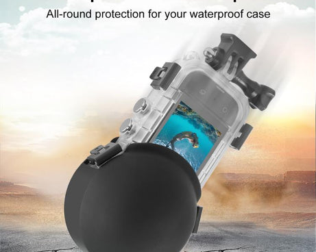 For Insta360 X5 PULUZ Invisible Dive Case Lens Guard Silicone Protective Lens Cap Cover