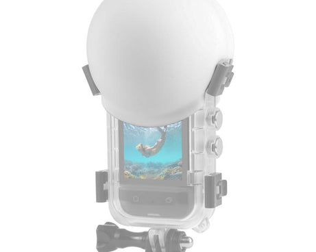 For Insta360 X5 PULUZ Invisible Dive Case Lens Guard Silicone Protective Lens Cap Cover