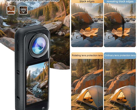 For Insta360 X5 PULUZ Rotation PC Lens Guard  Protective Cover, Rotating PC Lens Guard