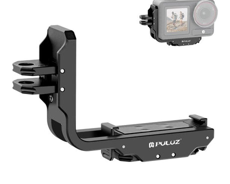 For DJI Osmo Action 5 Pro / 4 / 3 PULUZ Vertical Horizontal Shooting Quick Release Metal Magnetic L Bracket, For DJI Osmo Action 5 Pro / 4