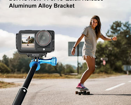 For DJI Osmo Action 5 Pro / 4 / 3 PULUZ Vertical Horizontal Shooting Quick Release Metal Magnetic L Bracket, For DJI Osmo Action 5 Pro / 4