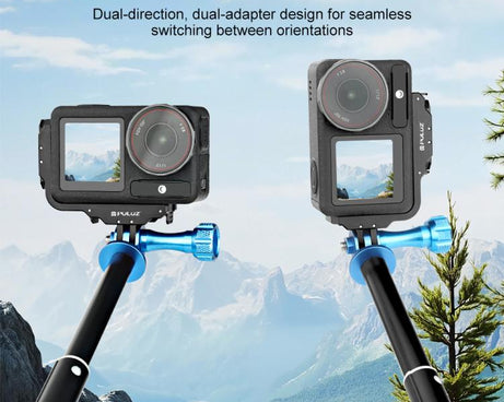 For DJI Osmo Action 5 Pro / 4 / 3 PULUZ Vertical Horizontal Shooting Quick Release Metal Magnetic L Bracket, For DJI Osmo Action 5 Pro / 4