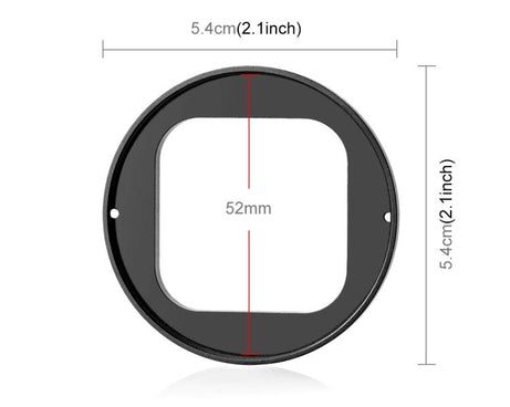 For Insta360 Ace Pro 2 PULUZ 52mm UV Lens Filter Adapter Ring with Lens Cover, For Insta360 Ace Pro 2 Filter Adapter Ring