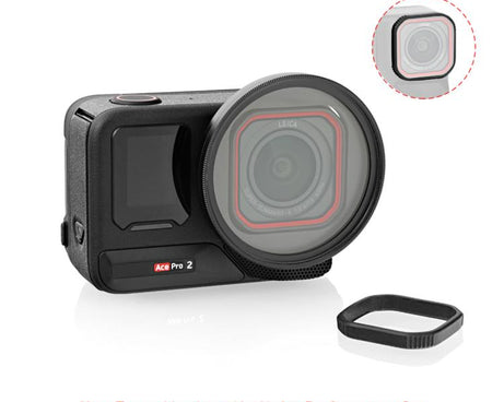 For Insta360 Ace Pro 2 PULUZ 52mm UV Lens Filter Adapter Ring with Lens Cover, For Insta360 Ace Pro 2 Filter Adapter Ring