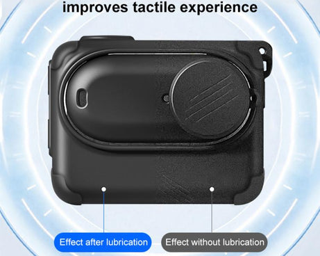 For Insta360 GO 3S PULUZ Camera Charging Box Silicone Cover with Lens Cap & Strap