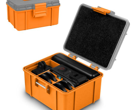 For DJI Osmo Action 5 Pro / 4 / 3 PULUZ Waterproof Hard Carrying Suitcase Outdoor Protective Storage Box