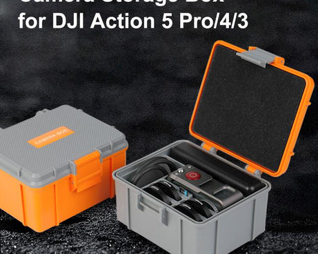 For DJI Osmo Action 5 Pro / 4 / 3 PULUZ Waterproof Hard Carrying Suitcase Outdoor Protective Storage Box