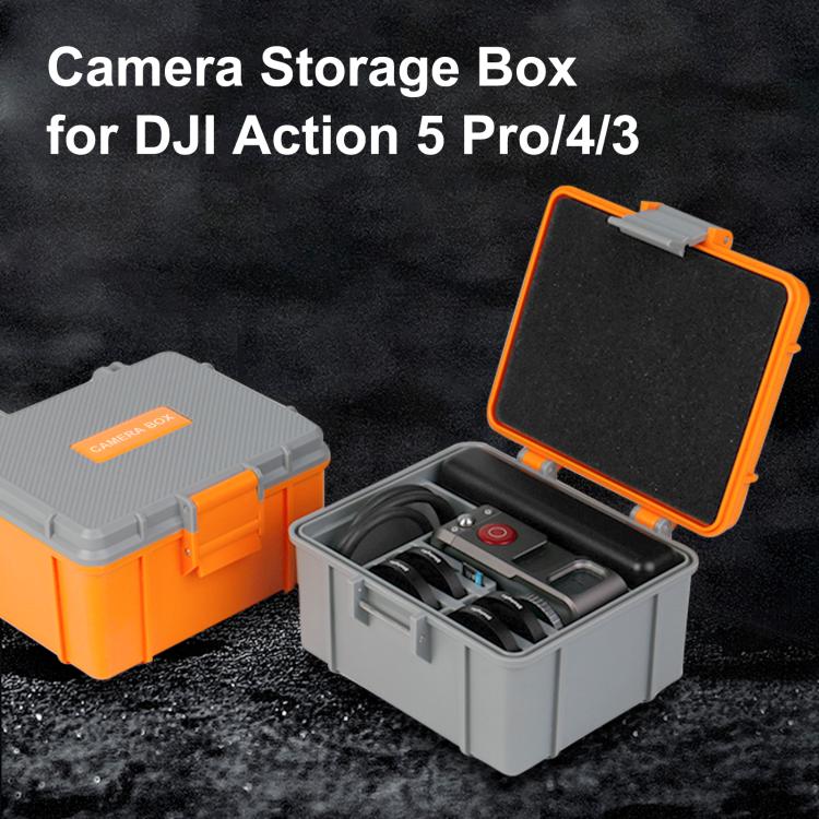 For DJI Osmo Action 5 Pro / 4 / 3 PULUZ Waterproof Hard Carrying Suitcase Outdoor Protective Storage Box