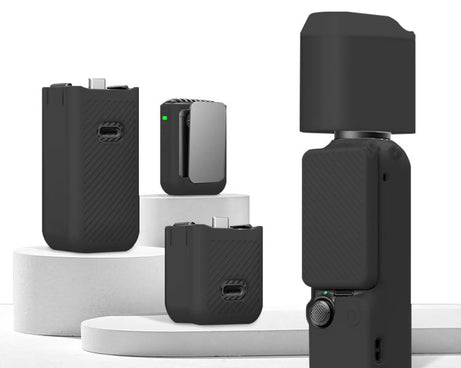 For DJI OSMO Pocket 3 PULUZ 6 in 1 Body Lens Handle Screen Mic Silicone TPU Cover