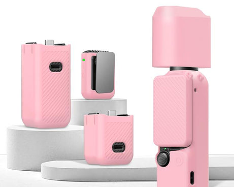 For DJI OSMO Pocket 3 PULUZ 6 in 1 Body Lens Handle Screen Mic Silicone TPU Cover