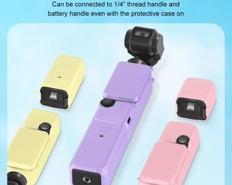 For DJI OSMO Pocket 3 PULUZ 6 in 1 Body Lens Handle Screen Mic Silicone TPU Cover