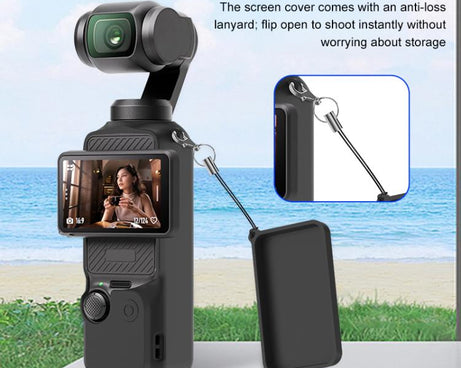 For DJI OSMO Pocket 3 PULUZ 6 in 1 Body Lens Handle Screen Mic Silicone TPU Cover