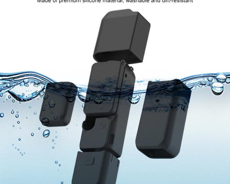 For DJI OSMO Pocket 3 PULUZ 6 in 1 Body Lens Handle Screen Mic Silicone TPU Cover