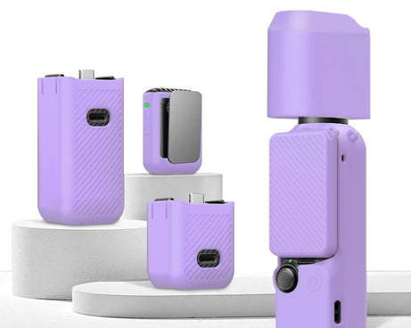 For DJI OSMO Pocket 3 PULUZ 6 in 1 Body Lens Handle Screen Mic Silicone TPU Cover