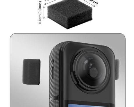 For Insta360 X5 / X4 / X3 PULUZ 6pcs Noise Reduction Windshield Foam Gasket