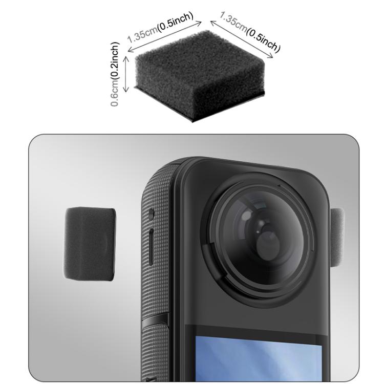 For Insta360 X5 / X4 / X3 PULUZ 6pcs Noise Reduction Windshield Foam Gasket