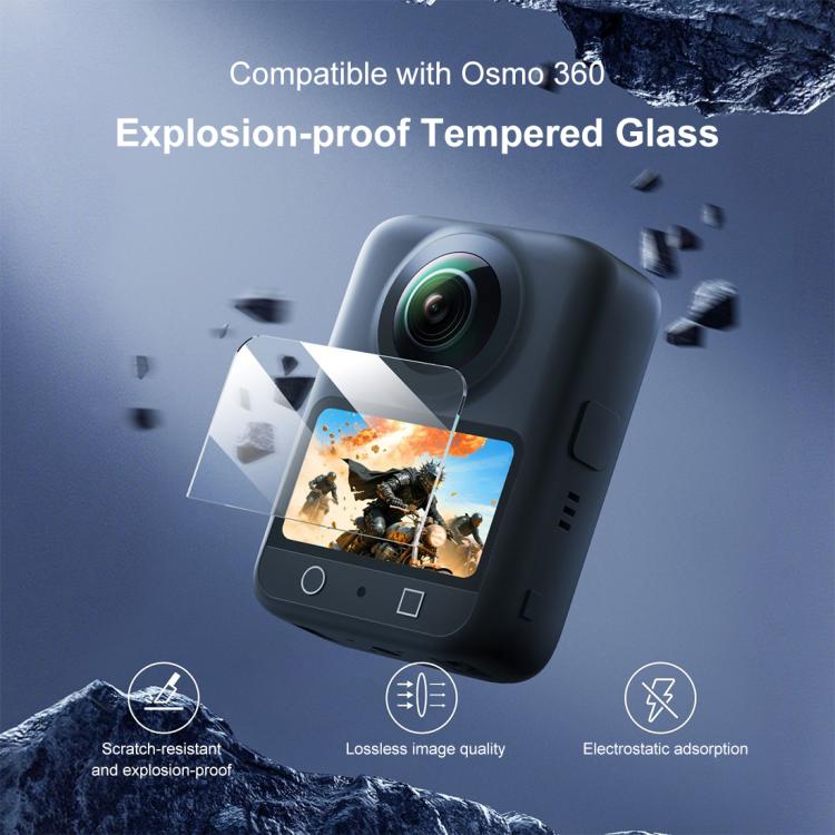 For DJI Osmo 360 PULUZ Screen Explosion-proof Tempered Glass Films