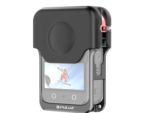 For DJI Osmo 360 PULUZ Aluminum Alloy Protective Cage Expansion Frame with Lens Cover, Protective Cage