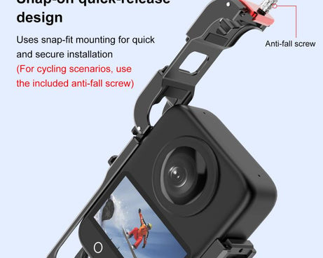 For DJI Osmo 360 PULUZ Aluminum Alloy Protective Cage Expansion Frame with Lens Cover, Protective Cage