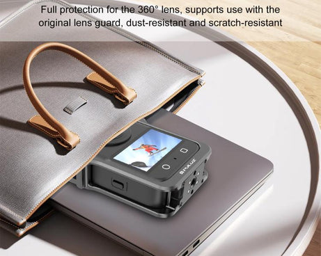 For DJI Osmo 360 PULUZ Aluminum Alloy Protective Cage Expansion Frame with Lens Cover, Protective Cage