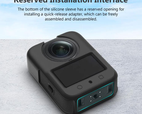 For DJI Osmo 360 PULUZ Silicone Body Protective Cover with Lens Cover, Body Cover with Lens Cover (Black), Body Cover with Lens Cover (Grey)
