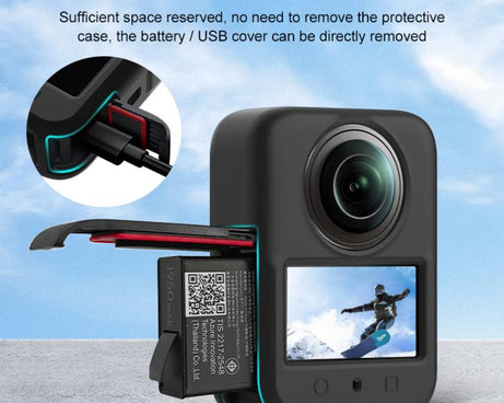 For DJI Osmo 360 PULUZ Silicone Body Protective Cover with Lens Cover