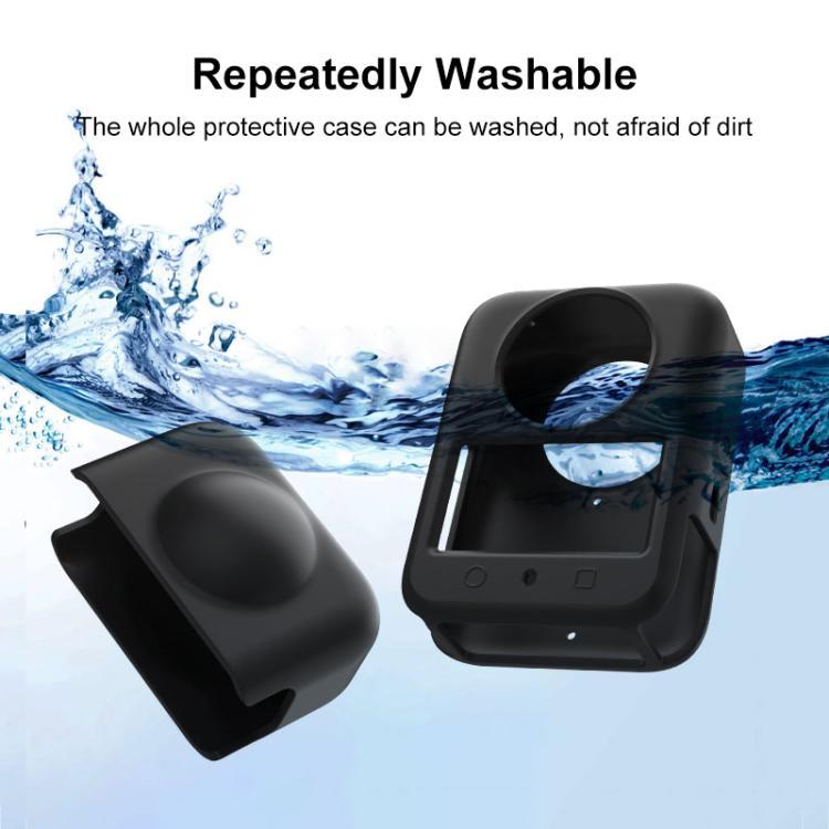 For DJI Osmo 360 PULUZ Silicone Body Protective Cover with Lens Cover