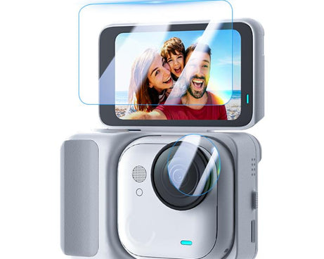 For Insta360 GO Ultra PULUZ 2 in 1 Screen + Lens Tempered Glass Film