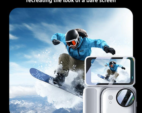 For Insta360 GO Ultra PULUZ 2 in 1 Screen + Lens Tempered Glass Film