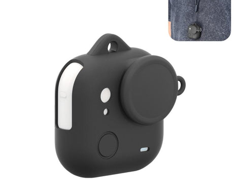 For Insta360 GO Ultra PULUZ Body Silicone Protective Cover with Lens Cap & Lanyards