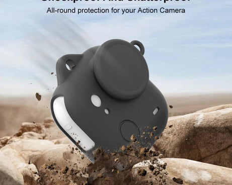 For Insta360 GO Ultra PULUZ Body Silicone Protective Cover with Lens Cap & Lanyards