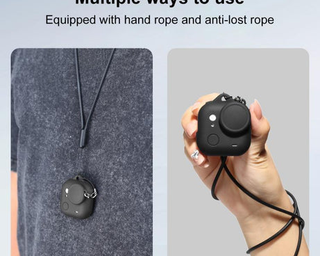 For Insta360 GO Ultra PULUZ Body Silicone Protective Cover with Lens Cap & Lanyards, Protective Cover (Black), Protective Cover (White), Protective Cover (Red)