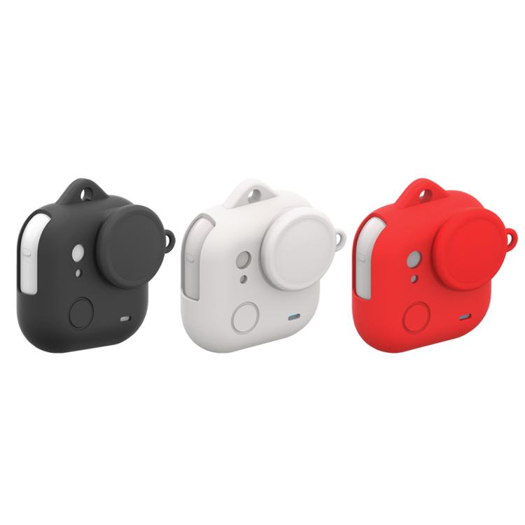 For Insta360 GO Ultra PULUZ Body Silicone Protective Cover with Lens Cap & Lanyards