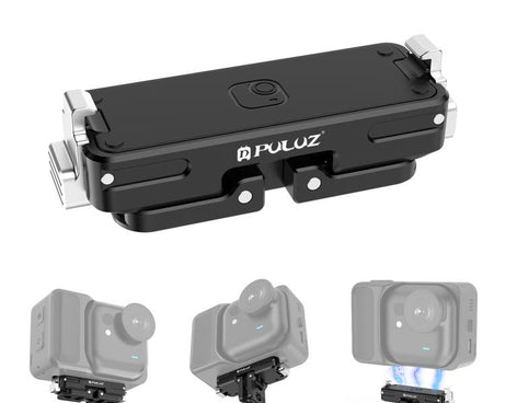 For Insta360 GO Ultra PULUZ Magnetic Aluminum Alloy Quick Release Base Mount