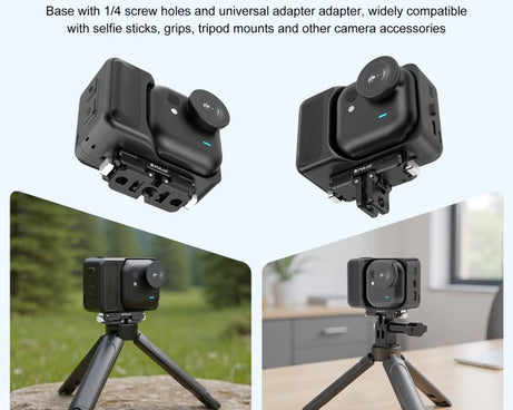 For Insta360 GO Ultra PULUZ Magnetic Aluminum Alloy Quick Release Base Mount