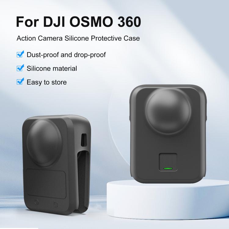 For DJI Osmo 360 STARTRC Camera All-in-one Body Lens Silicone Cover