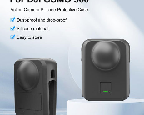 For DJI Osmo 360 STARTRC Camera All-in-one Body Lens Silicone Cover, Body Lens Silicone Cover