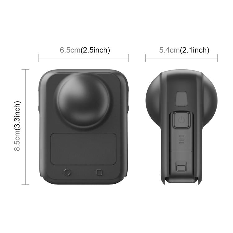 For DJI Osmo 360 STARTRC Camera All-in-one Body Lens Silicone Cover