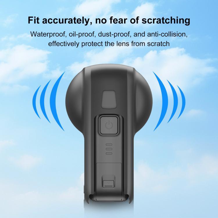 For DJI Osmo 360 STARTRC Camera All-in-one Body Lens Silicone Cover