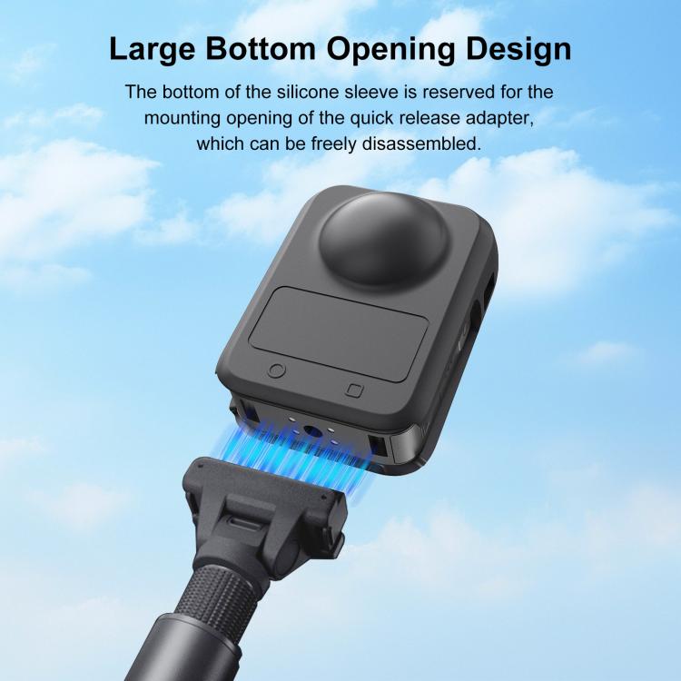 For DJI Osmo 360 STARTRC Camera All-in-one Body Lens Silicone Cover