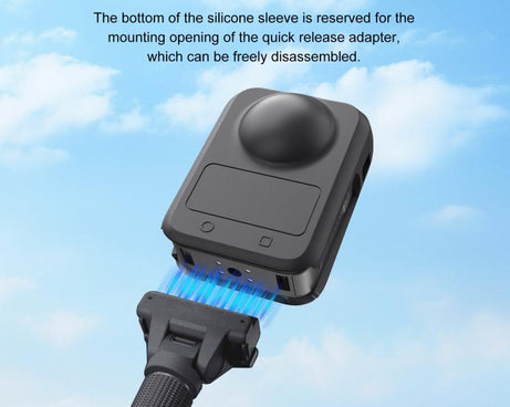 For DJI Osmo 360 STARTRC Camera All-in-one Body Lens Silicone Cover, Body Lens Silicone Cover