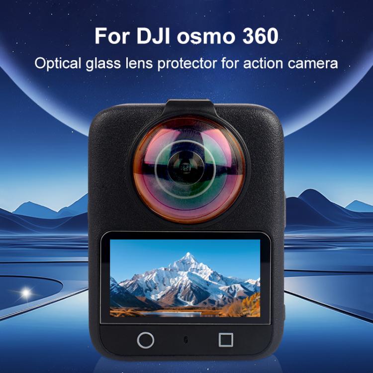 For DJI Osmo 360 PULUZ Optical Tempered Glass Cover Protective Lens Guard