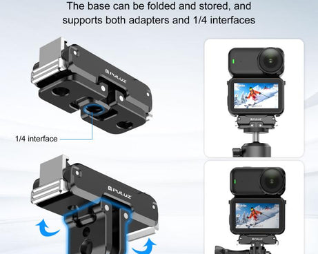 For DJI Osmo Nano PULUZ Magnetic Metal Quick Release Base Mount