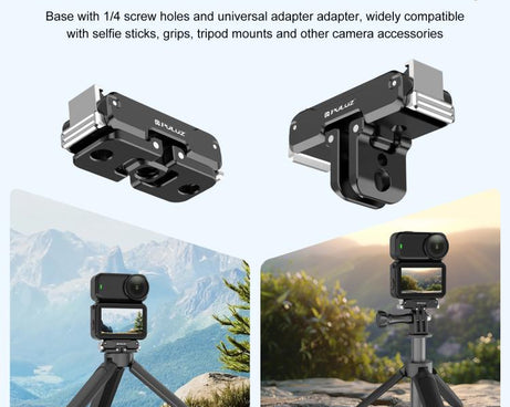 For DJI Osmo Nano PULUZ Magnetic Metal Quick Release Base Mount